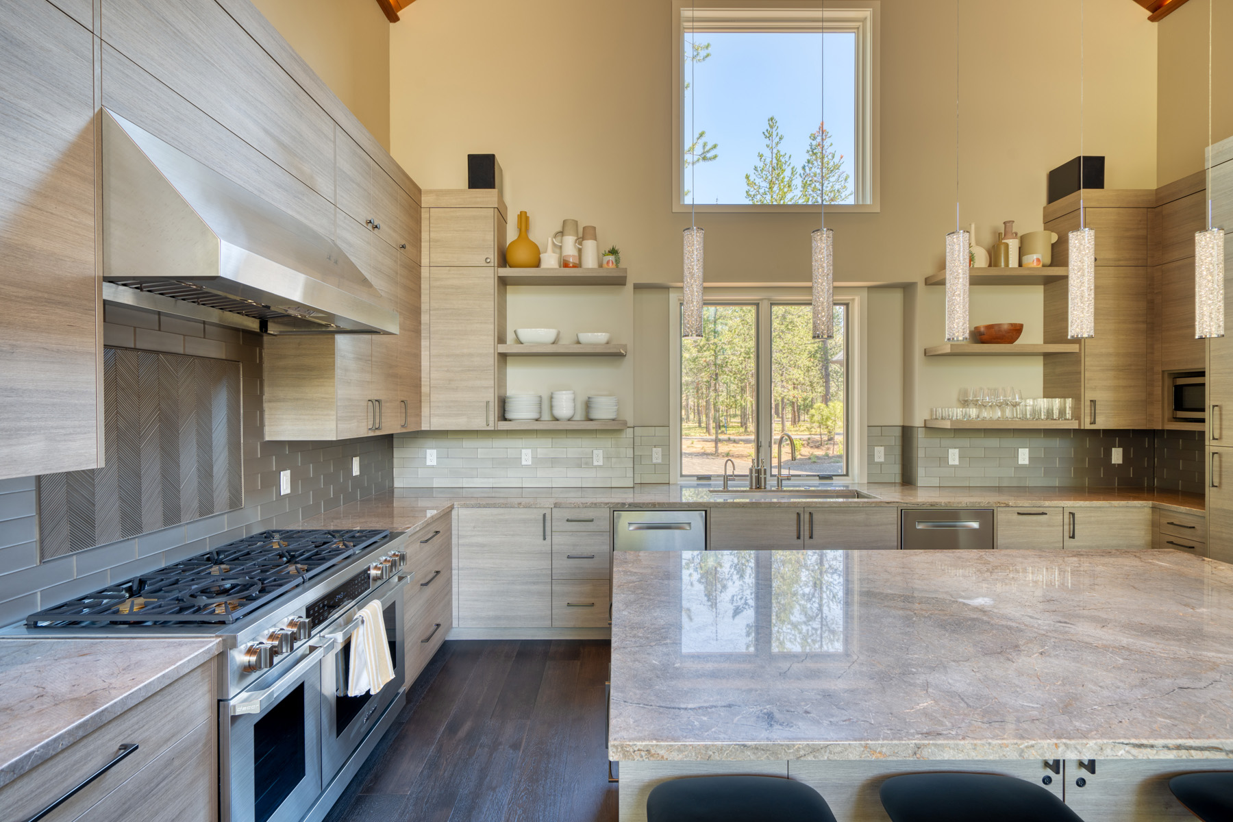 Kitchen with stove